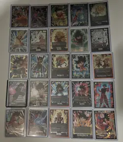Bandai Dragon Ball Super Card Game Foil 25 Card Lot Son Goku Gotenks Trunks EN - Image 1