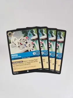 Pepper Quick-Thinking Puppy 167/204 Playset 4 cards - Archazia's Island - Image 1