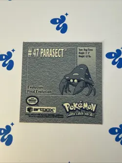1999 Artbox Stickers Series 1 Pokemon Card Sticker TCG #47 Parasect $2MIN ORDER - Image 2
