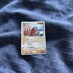 Pokemon Groudon EX Rare Holo Basic Card 100 HP 038 EX Holon Phantoms English - Image 1