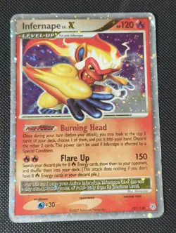 Pokemon TCG Infernape LV.X Diamond Pearl Holo Rare Card 121/130 2007 - Image 1