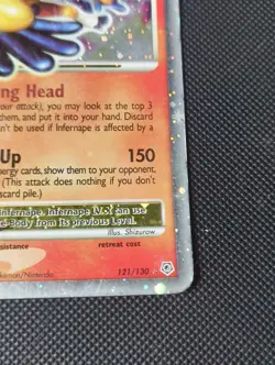 Pokemon TCG Infernape LV.X Diamond Pearl Holo Rare Card 121/130 2007 - Image 4