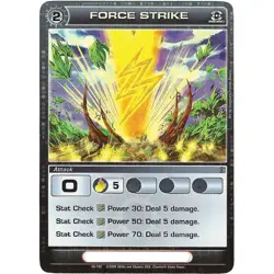 FORCE STRIKE Card - Holographic Promotional Chaotic Card 2008 - Image 1