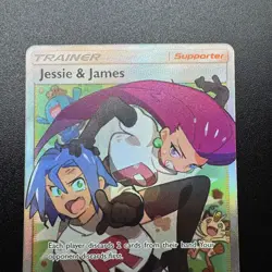 Pokemon TCG Hidden Fates Jessie and James Full Art Trainer Trading Card 68/68 NM - Image 3