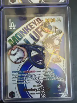 4 X Lot Monkey.D.Luffy (010) (Dodgers x ONE PIECE) #EB02-010 One Piece 4 Cards!! - Image 4