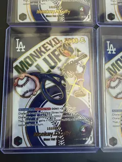 4 X Lot Monkey.D.Luffy (010) (Dodgers x ONE PIECE) #EB02-010 One Piece 4 Cards!! - Image 5