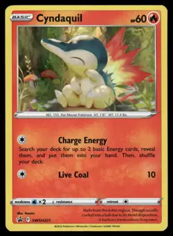 Pokemon Cards Cyndaquil SWSH221 Sword & Shield Promo Holo Promo LP *2 - Image 1