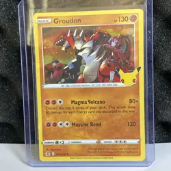 Groudon 017/025 - Celebrations - Holo Pokemon Card - Near Mint (NM) - Image 1
