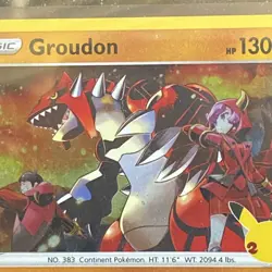 Groudon 017/025 - Celebrations - Holo Pokemon Card - Near Mint (NM) - Image 3