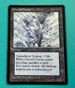 Glacial Chasm - Ice Age - MTG - Magic the Gathering - LP/MP - Image 1