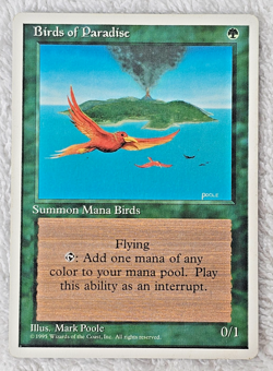 MTG Birds Of Paradise Fourth 4th Edition 1995 Magic the Gathering VTG Near Mint - Image 1