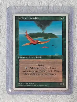 MTG Birds Of Paradise Fourth 4th Edition 1995 Magic the Gathering VTG Near Mint - Image 3