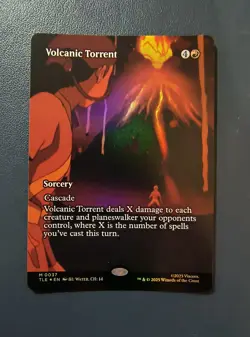 Volcanic Torrent Full Art Foil Rare Sorcery 0037 English - Image 1