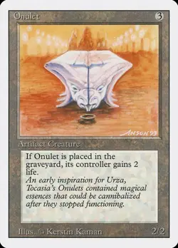 Onulet NM/M Revised Edition Artifact Creature Mtg Magic English Regular - Image 1