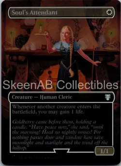 MTG SkeenAB Soul's Attendant (Borderless) FOIL Commander: The LOTR NM - Image 1