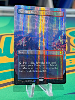 MTG Scalding Tarn Mythic 117 (Borderless) (Dragonscale Foil) Special Guests Foil - Image 3