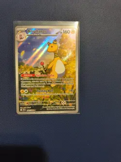 Pokemon TCG Ampharos Pokemon Mega Evolution: Chaos Rising 90/86 IR Near Mint - Image 1