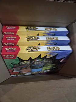 POKEMON Ascended Heroes Deluxe Pin Collection LOT OF 3 Mega Evolution SHIPS NOW - Image 1