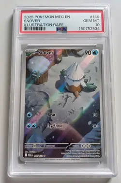 Snover 140/132 PSA 10 Mega Evolutions Pokemon TCG - Image 1