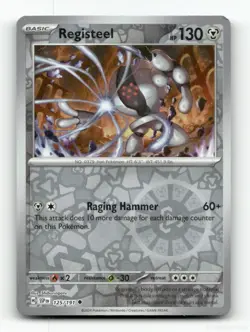 REGISTEEL SURGING SPARKS 125/191 POKEMON REVERSE HOLO NM/M - Image 1