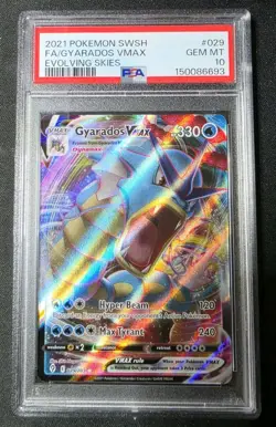 Pokemon - Gyarados Vmax - Evoloving Skies #29 - PSA 10 - Image 1