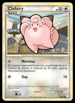 Clefairy 60/123 Common HeartGold & SoulSilver Pokemon Lightly Played - Image 1