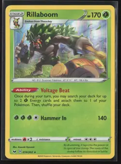 Rillaboom 14/202 Rare Deck Exclusives Pokemon Near Mint - Image 1