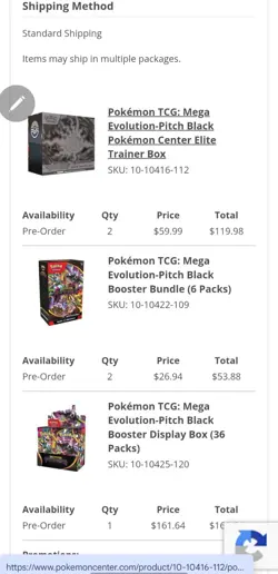 Pitch Black Pokemon Center Elite Trainer Box (Exclusive) PRESALE - 4 Confirmed - Image 2