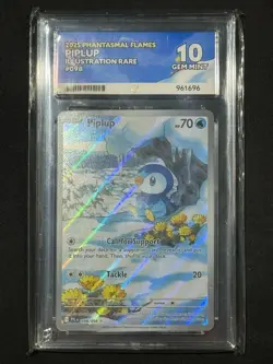 Pokemon Piplup 098/094 Phantasmal Flames Illustration Rare - Ace 10 - Image 1