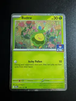 Pokemon TCG Budew Gym Stamp Asia Exclusive PRE 004/131 Cosmos Holo English - Image 1
