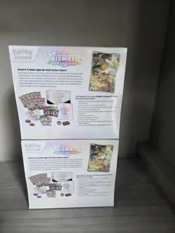 Pokemon TCG Scarlet Violet Prismatic Evolutions Elite Trainer Box ETB LOT OF 2 - Image 3
