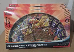 Pokemon TCG Blaziken Volcanion ex Premium BOX LOT OF 3 2025 Amazon Holiday NEW - Image 1