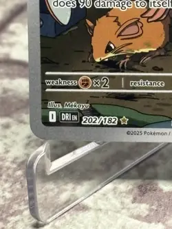 Team Rocket's Raticate 202/182 Pokemon TCG Destined Rivals NM - Image 5