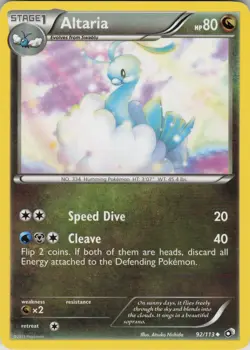 Altaria 92/113 Uncommon Legendary Treasures Pokemon Lightly Played - Image 1