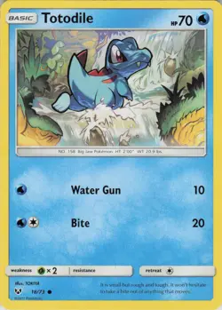 Totodile 18/73 Common Shining Legends Pokemon Near Mint - Image 1