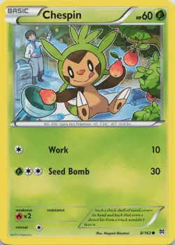 Chespin 8/162 Common BREAKthrough Pokemon Near Mint - Image 1