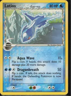 Latios 22/110 Rare Holon Phantoms Pokemon Moderately Played - Image 1