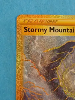 Pokemon Sword & Shield Evolving Skies Stormy Mountains 232/203 Secret Rare Gold - Image 3