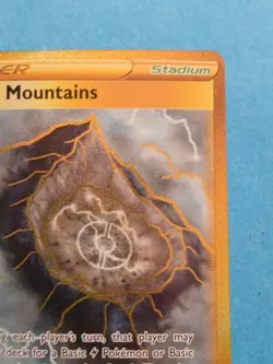 Pokemon Sword & Shield Evolving Skies Stormy Mountains 232/203 Secret Rare Gold - Image 5
