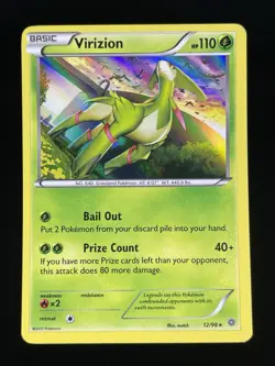 x1 Virizion - 12/98 - Holo Rare Pokemon XY Ancient Origins M/NM - Image 1