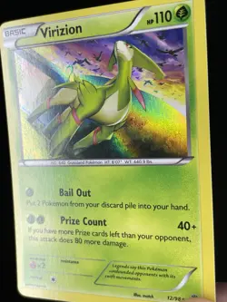 x1 Virizion - 12/98 - Holo Rare Pokemon XY Ancient Origins M/NM - Image 2