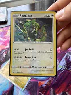 (2x)Pokemon Rayquaza - (1) SWSH029 Black Star Promo NM & (1) Reverse Holo - Image 4