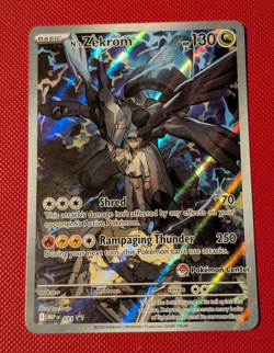 Pokemon TCG - N's Zekrom - MEP031 Pokemon Center Stamped IR - Black Star Promo - Image 1