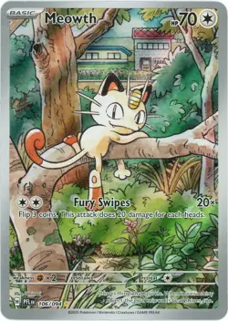 Meowth 106/094 - IR - Phantasmal Flames PFL Mega Evolution - Pokemon NM/M - Image 1