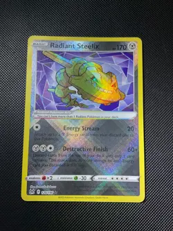Pokemon TCG Radiant Steelix Sword & Shield - Lost Origin 124/196 Regular Radiant - Image 1