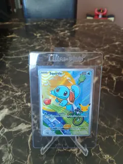Pokemon Squirtle 039 First Partner Illustration Full Art Holo Promo NM - Image 1