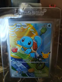 Pokemon Squirtle 039 First Partner Illustration Full Art Holo Promo NM - Image 2