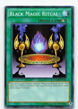 Black Magic Ritual YGLD-ENC32 Yugi's Legendary Decks Common NM Yu-Gi-Oh - Image 1