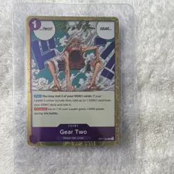 OP11 Gear Two Straw Hat Crew Event Foil Card English OP11-080 One Piece - Image 1