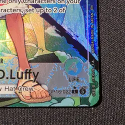 One Piece CCG- Monkey.D.Luffy (022) (Alternate Art) - The Time of Battle (OP16) - Image 5